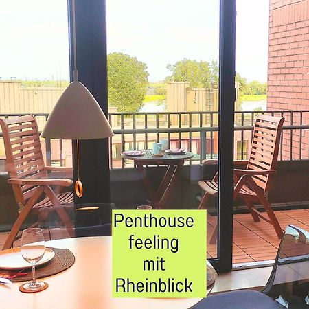 Penthouse Wolke7 Mit Rheinblick Neuss-Duesseldorf Apartment Exterior photo