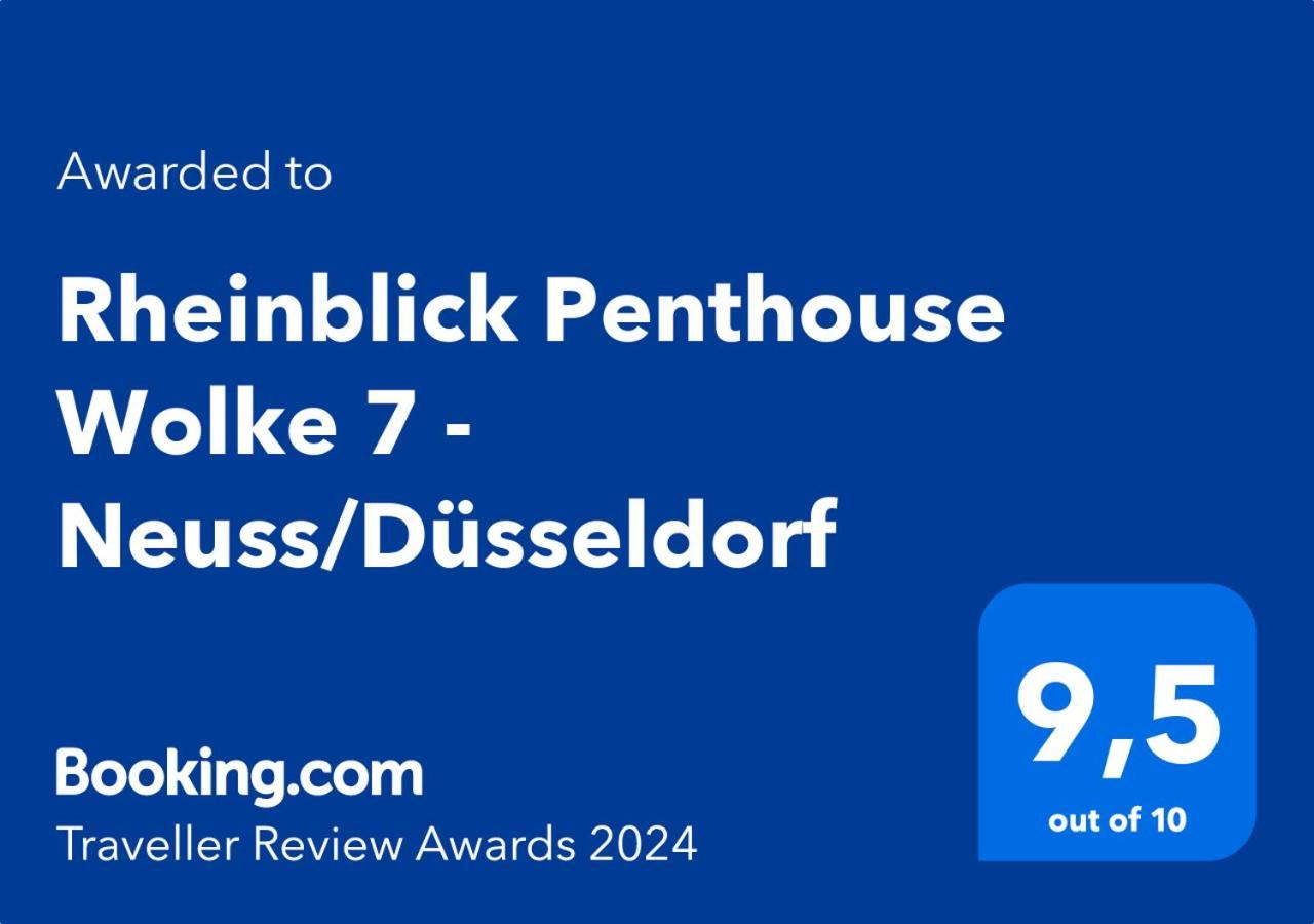 Penthouse Wolke7 Mit Rheinblick Neuss-Duesseldorf Apartment Exterior photo